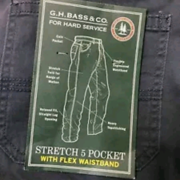 G.H. Bass & Co. Men's 40 x 32 Khakis BLUE - Picture 9 of 13